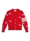 Thom Browne Kids Hector cardigan - Red