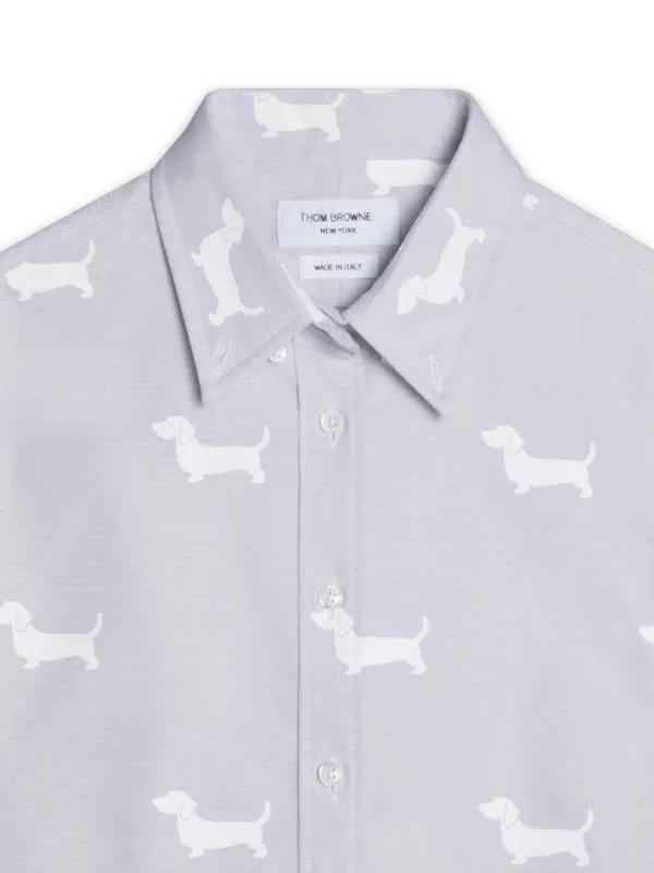 Thom Browne Kids グラフィック プリーツ シャツ | グレー | FARFETCH JP