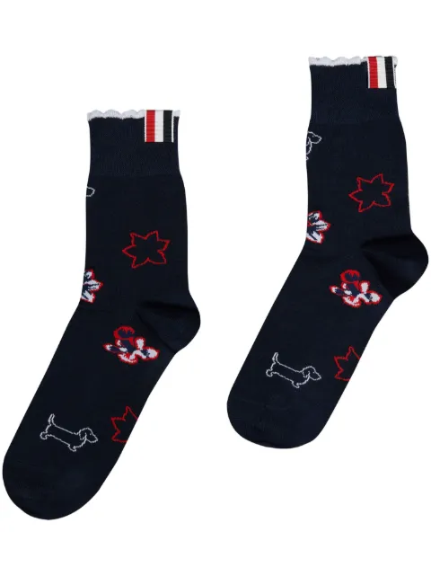 Thom Browne Hector-motif socks