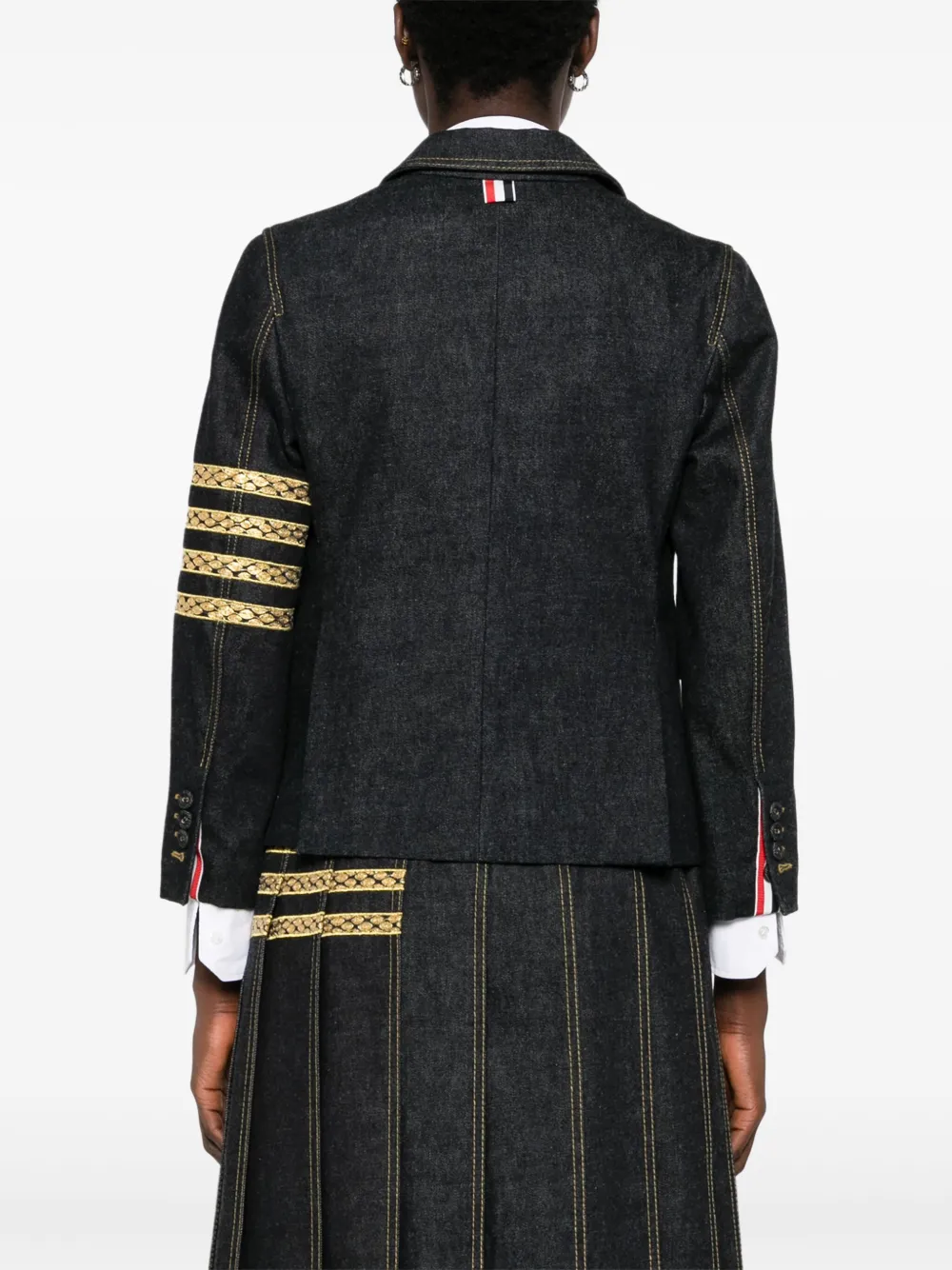 Thom Browne Denim blazer Blauw