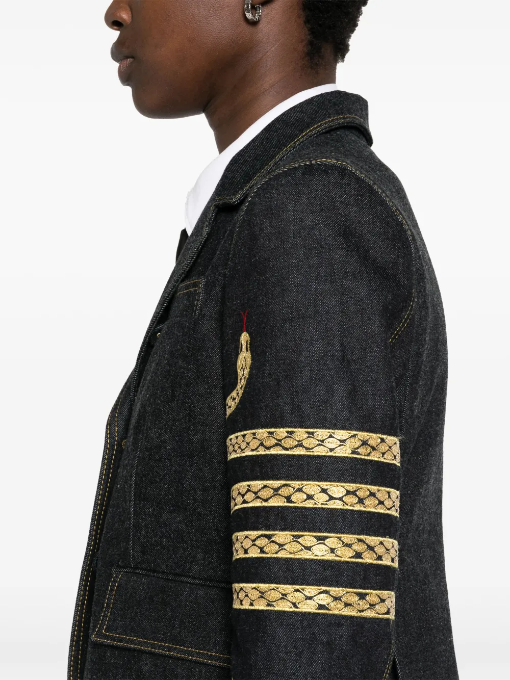 Thom Browne Denim blazer Blauw