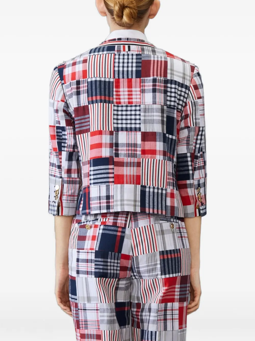 Thom Browne patchwork cardigan | Cropped Jackets | Image 2