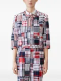 Thom Browne patchwork cardigan - Blue