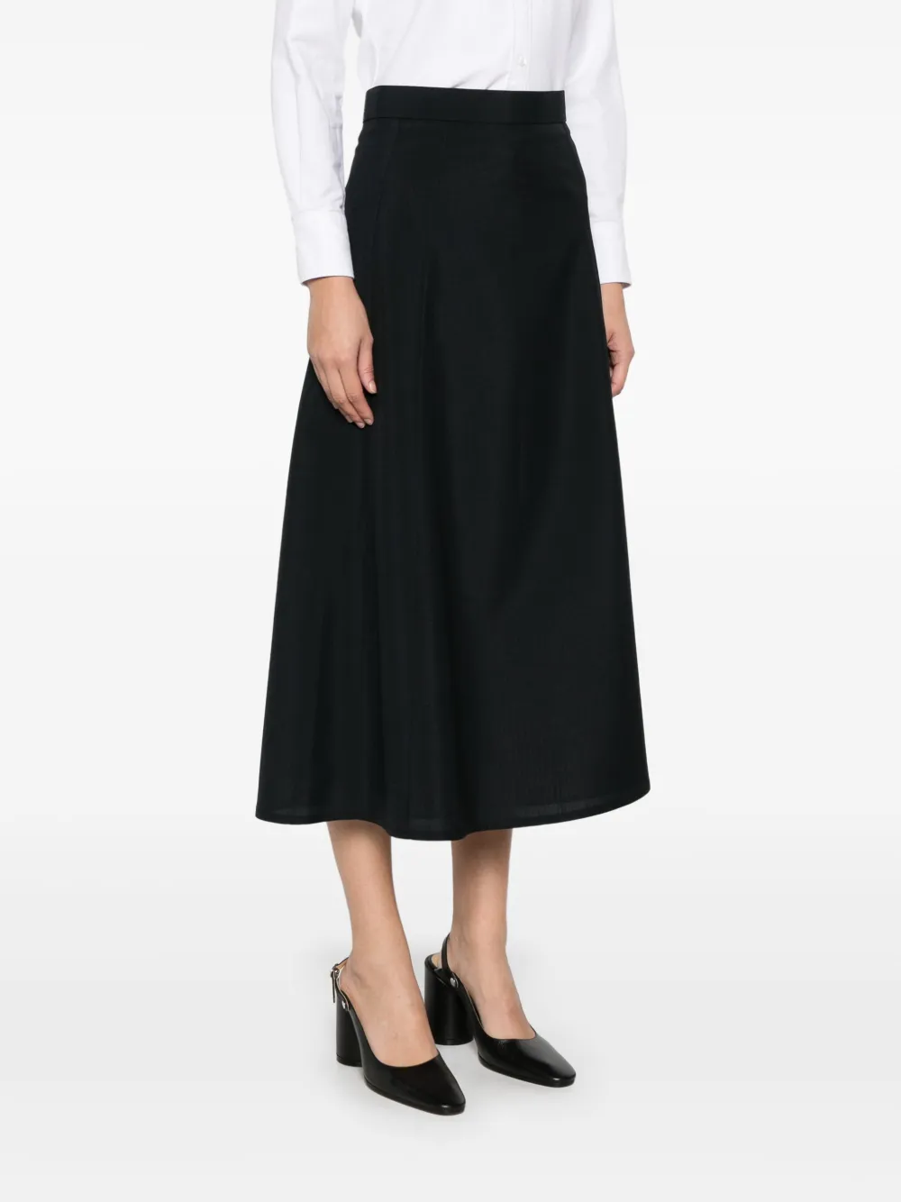 Thom Browne School A-line Skirt In 001 Black
