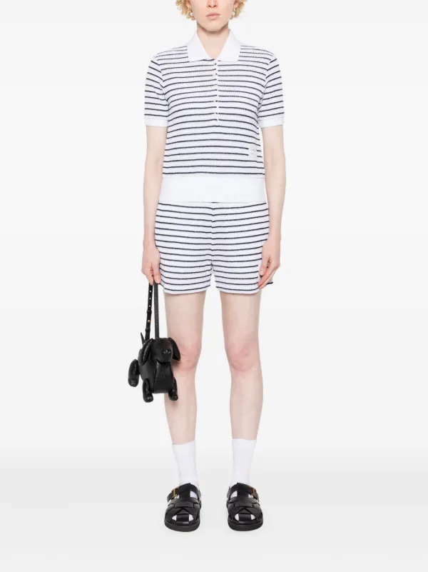 Thom Browne ストライプ ポロシャツ | ホワイト | FARFETCH JP Thom Browne ストライプ ポロシャツ | ホワイト | FARFETCH JP