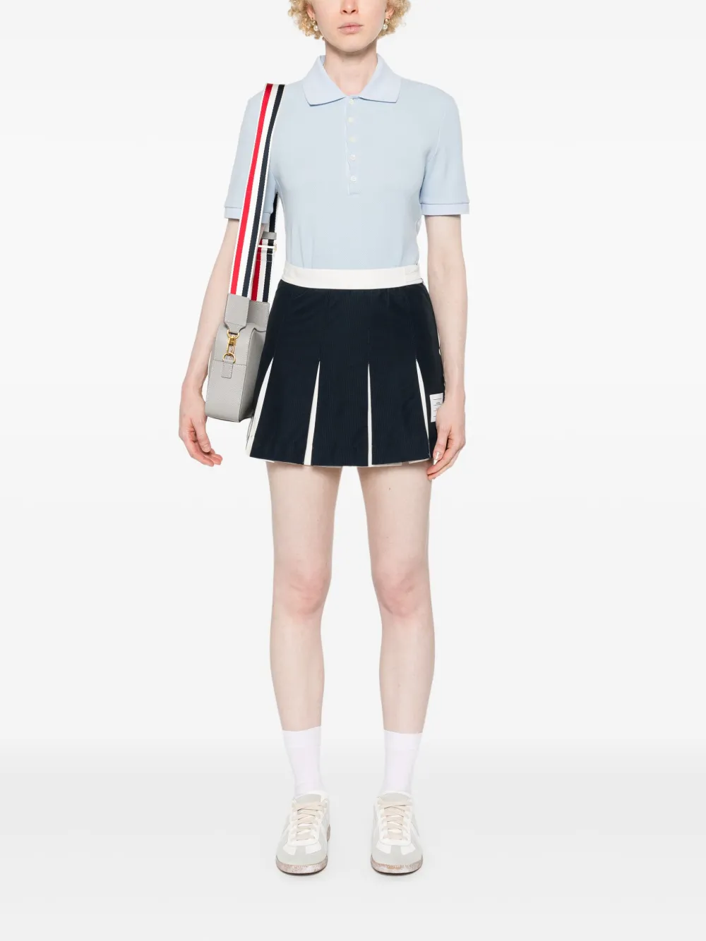 Thom Browne Poloshirt met logopatch - Blauw