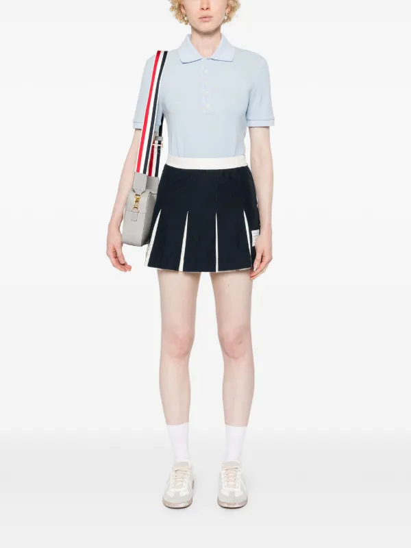 Thom Browne ストライプ ポロシャツ | ブルー | FARFETCH JP