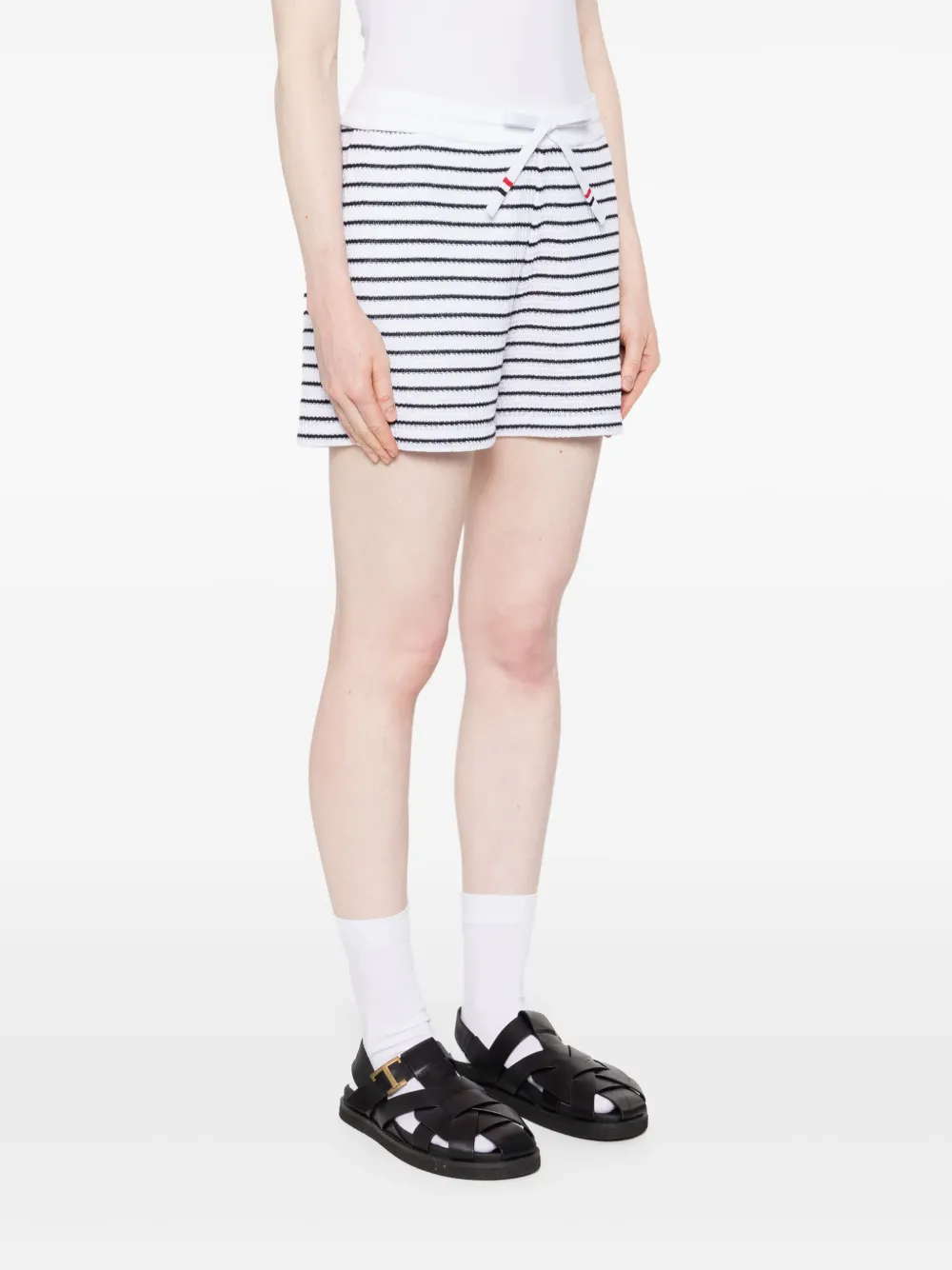 Thom Browne Gestreepte shorts Wit
