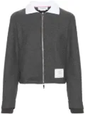 Thom Browne contrasting-collar jacket - Grey