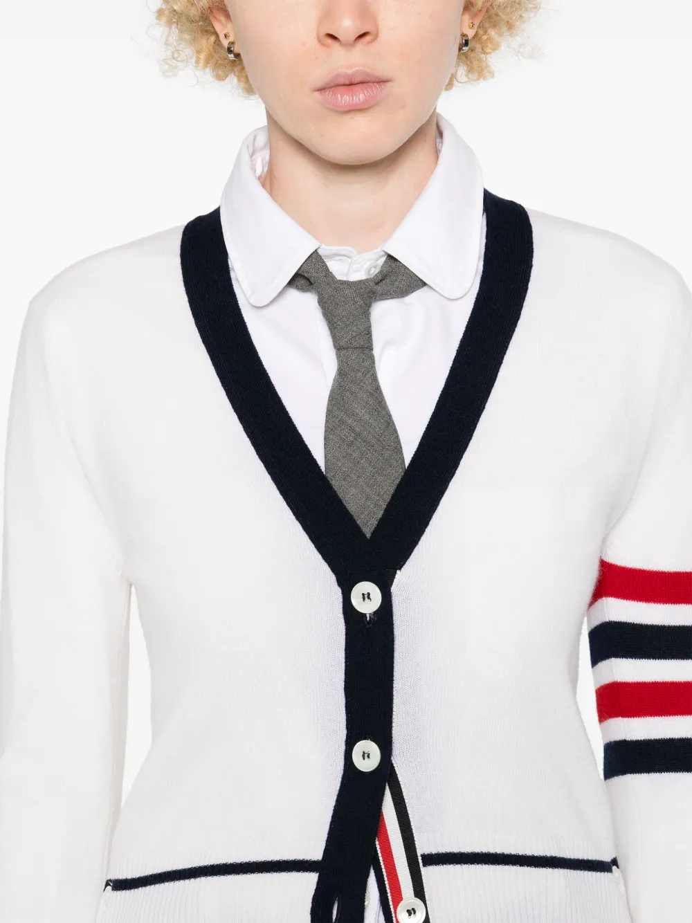 Thom Browne Kasjmier vest Wit