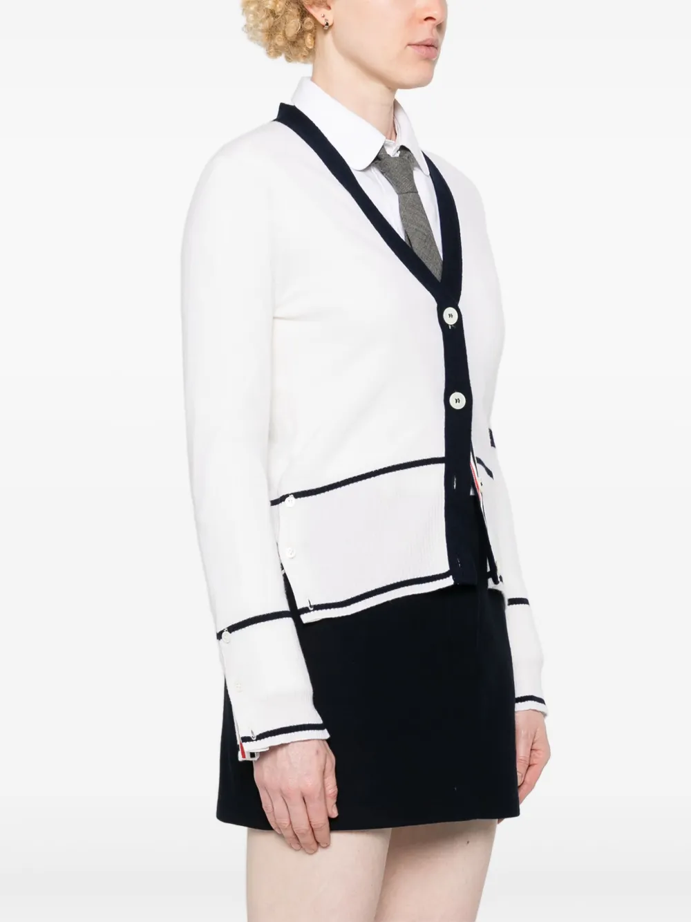 Thom Browne Kasjmier vest Wit