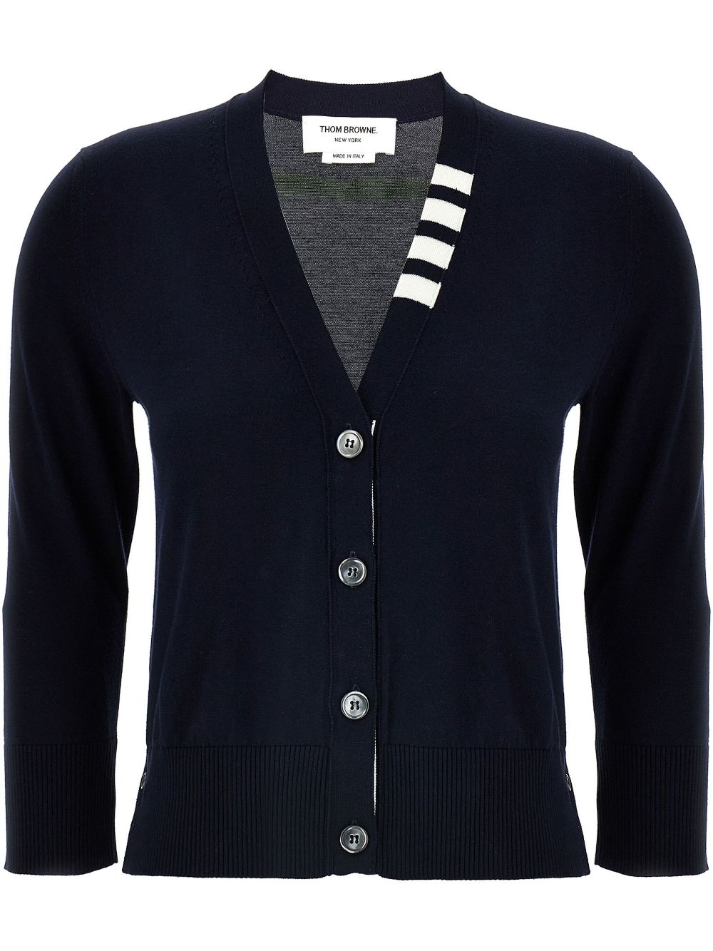 Thom Browne 4Bar cardigan - 415 NAVY