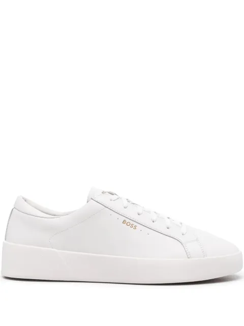 BOSS lace-up leather sneakers 