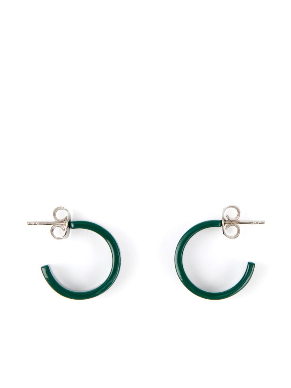 MM6 Maison Margiela Minimal logo 8mm earrings - Green