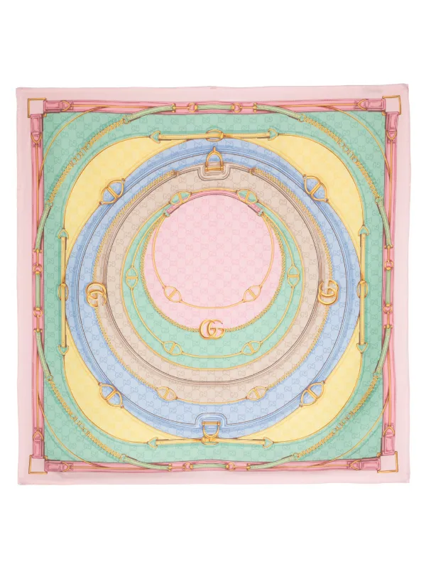 Gucci gg silk scarf deals