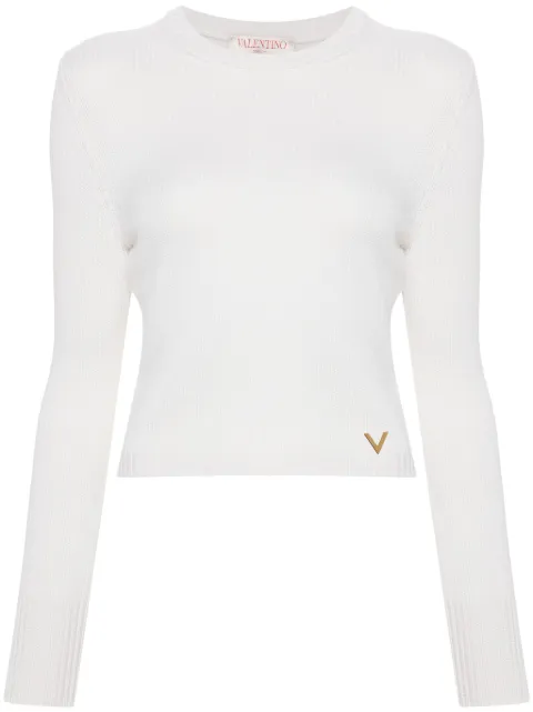 Valentino Garavani V-logo cashmere jumper