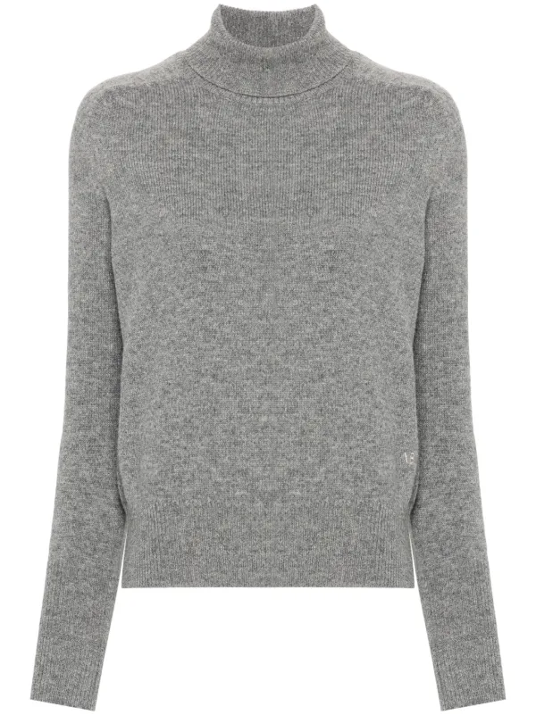 Victoria Beckham Roll-neck Wool Jumper in Grey