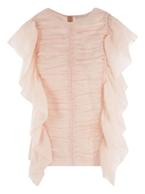 Chloé top con ribete de volantes