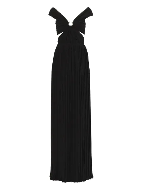 Chloé off-shoulder pleated midi dress