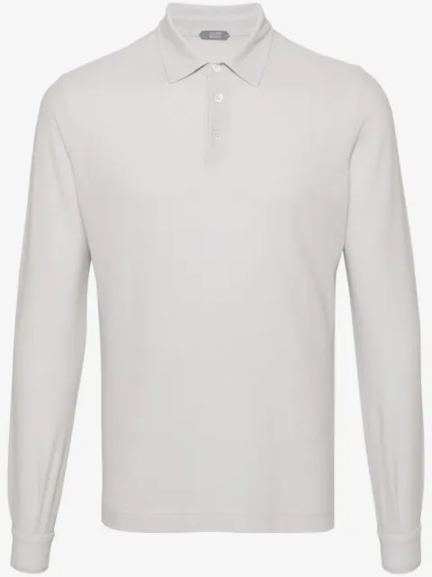 Zanone playera tipo polo manga larga