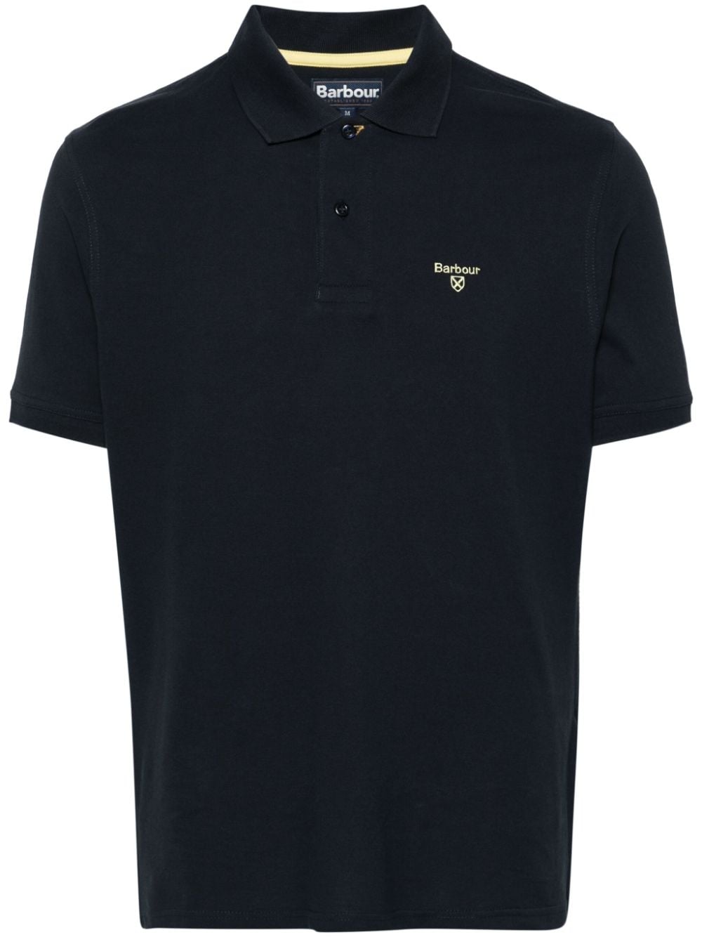 Barbour Logo-embroidered Polo Shirt In Blue