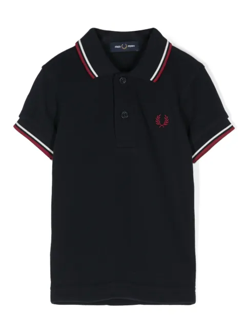 Fred Perry Kids playera tipo polo con logo bordado