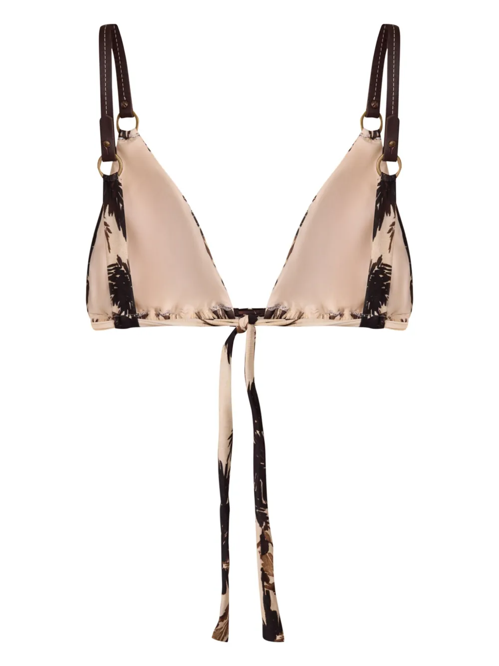 Lenny Niemeyer Bikinitop met print - Beige