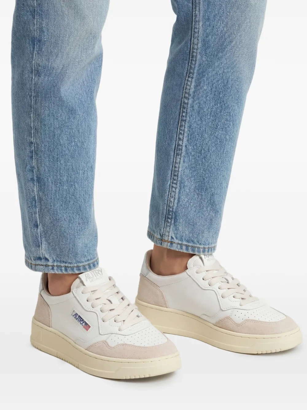 Autry Medalist sneakers met vlakken Wit