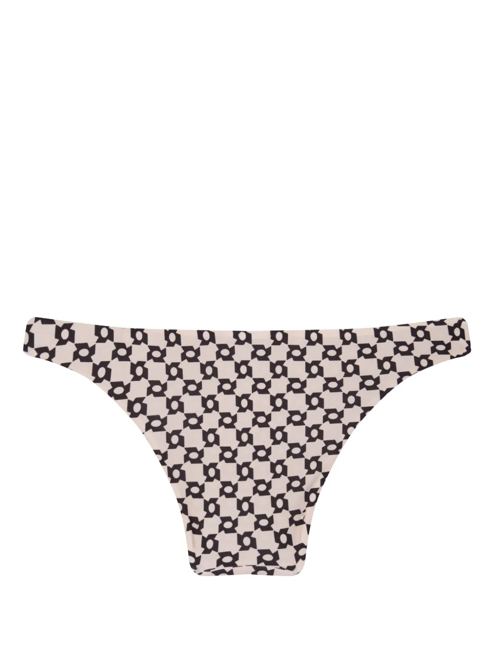 Lenny Niemeyer Bikinislip met horsebit-detail en print - Beige