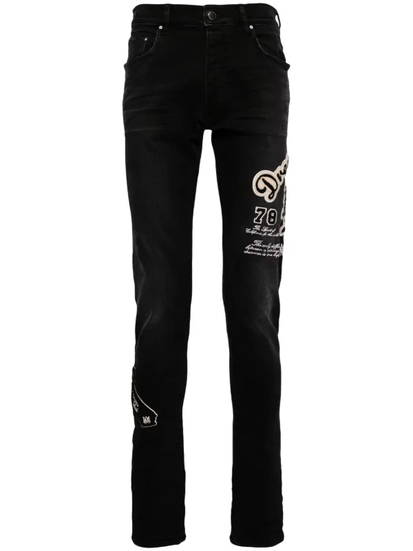 AMIRI mid-rise Skinny Jeans Black FARFETCH IN