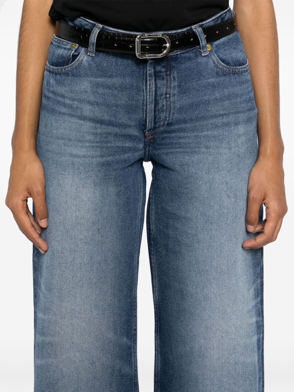 Shop Apc Elizabeth Mid-rise Straight-leg Jeans In Blue