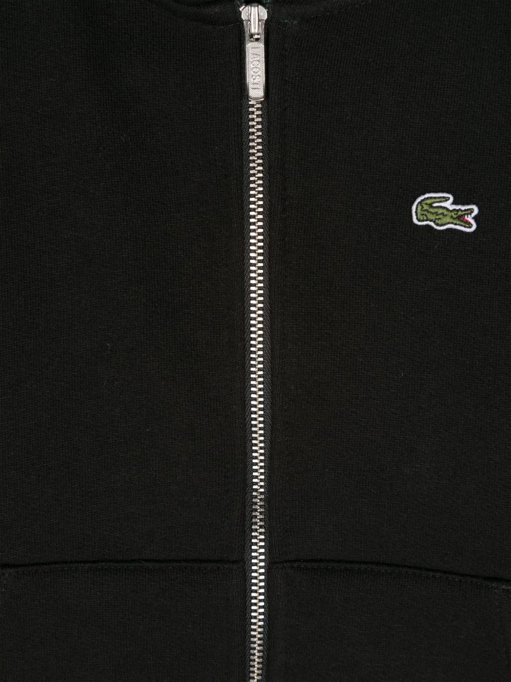 Lacoste Kids Hoodie met rits Zwart