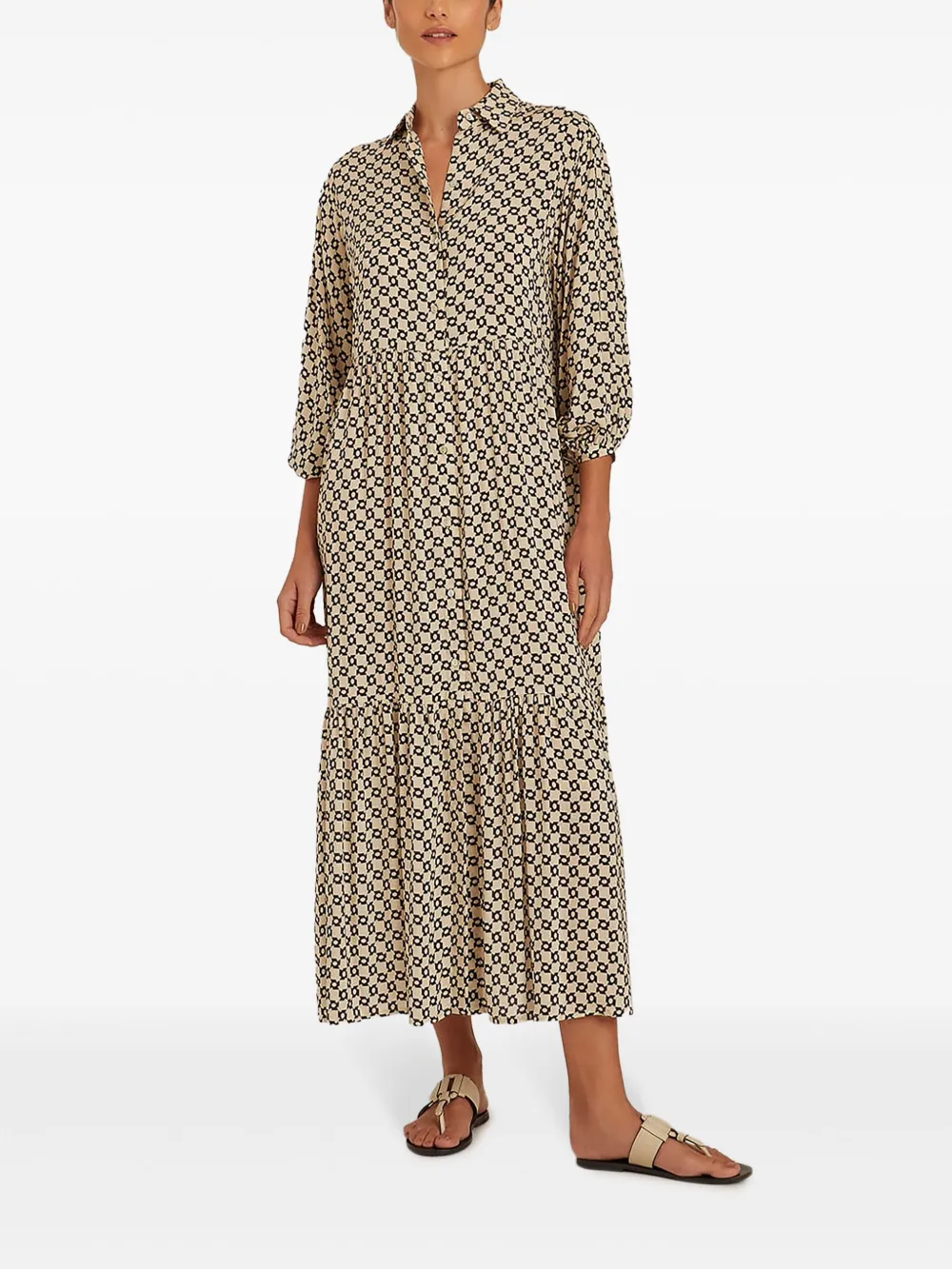 Lenny Niemeyer Maxi-jurk met print - Beige