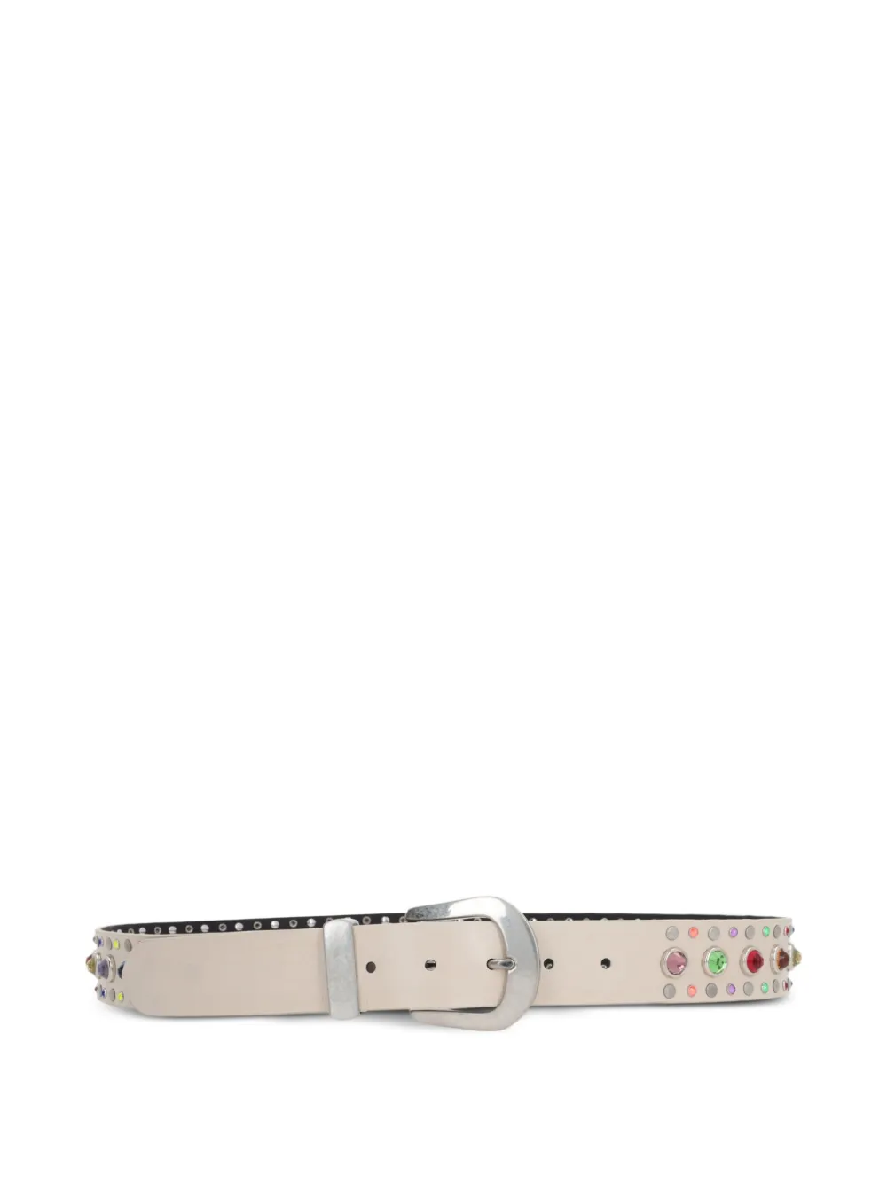 Htc Los Angeles buckle-fastening leather belt | White | Image 1