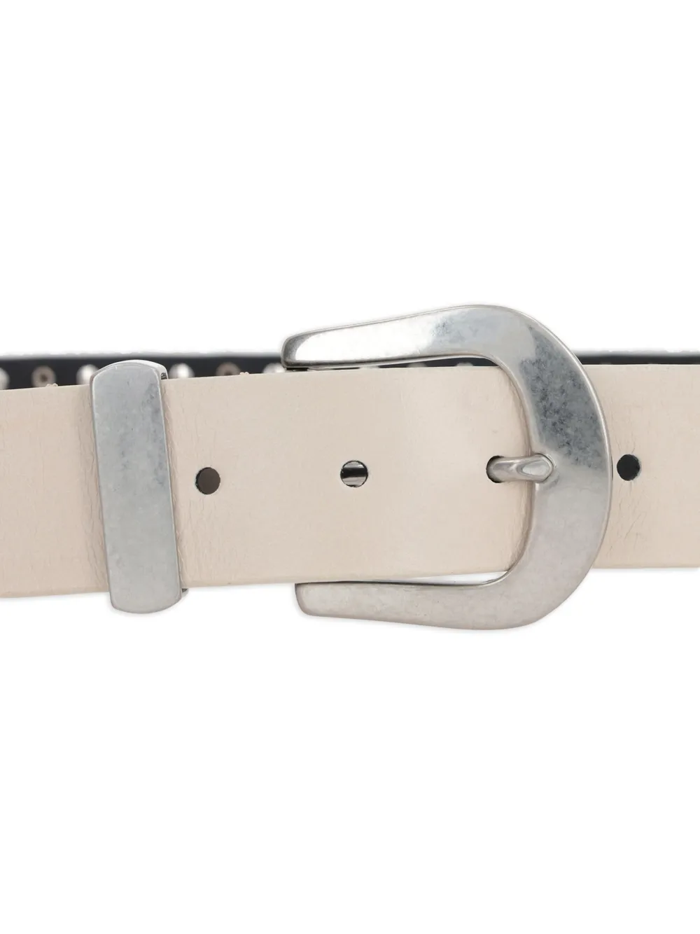 Htc Los Angeles Buckle-fastening Leather Belt In Neutral