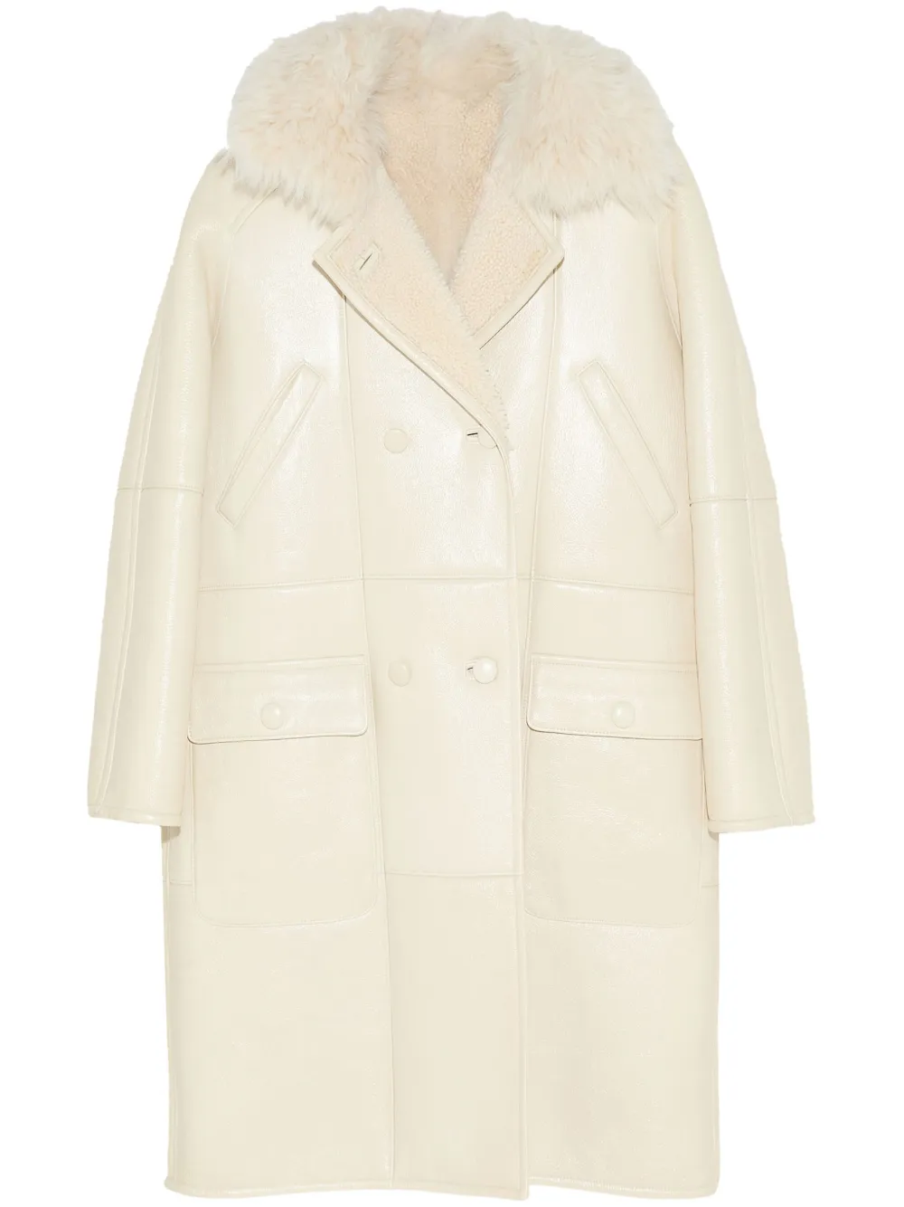 Yves Salomon Wollen jas Beige