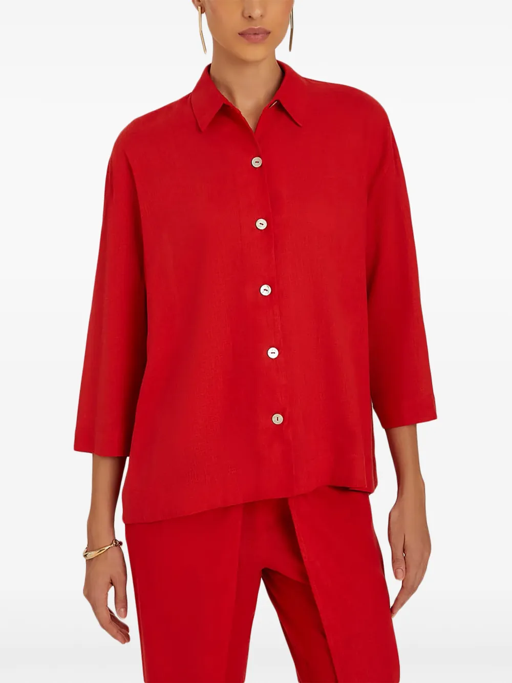 Lenny Niemeyer Blouse met zijsplit - Rood