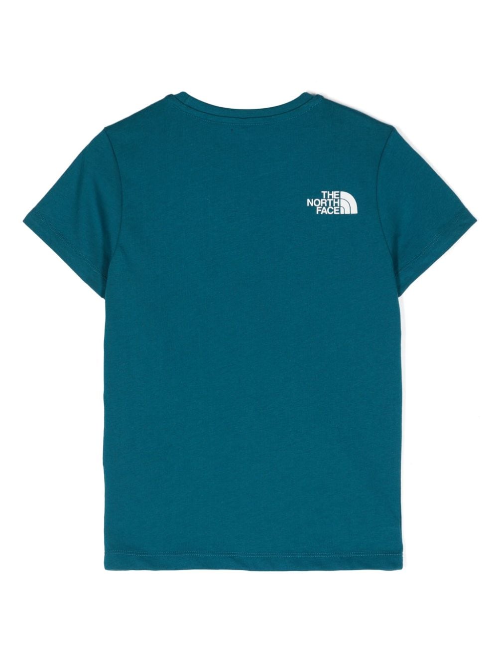 Shop The North Face Logo-print Cotton T-shirt In Blue