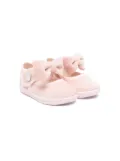 Monnalisa bow-detail ballerina shoes - Pink