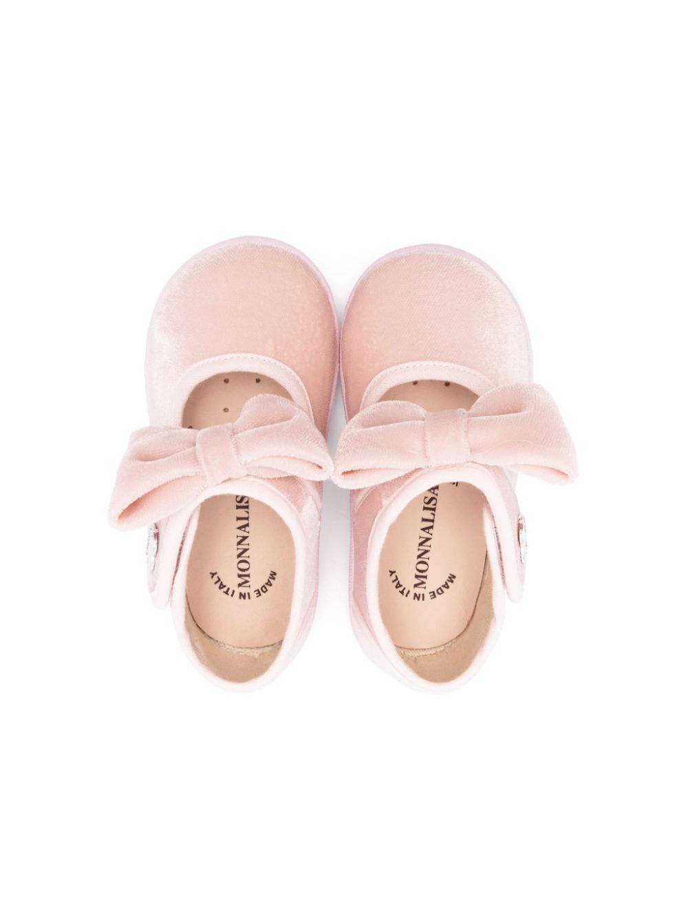 Monnalisa bow-detail ballerina shoes Pink