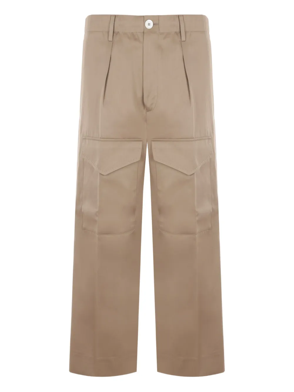 Setchu cropped cotton cargo trousers | Neutrals | Image 1