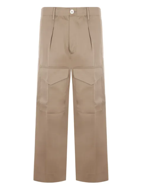 Setchu cropped cotton cargo trousers