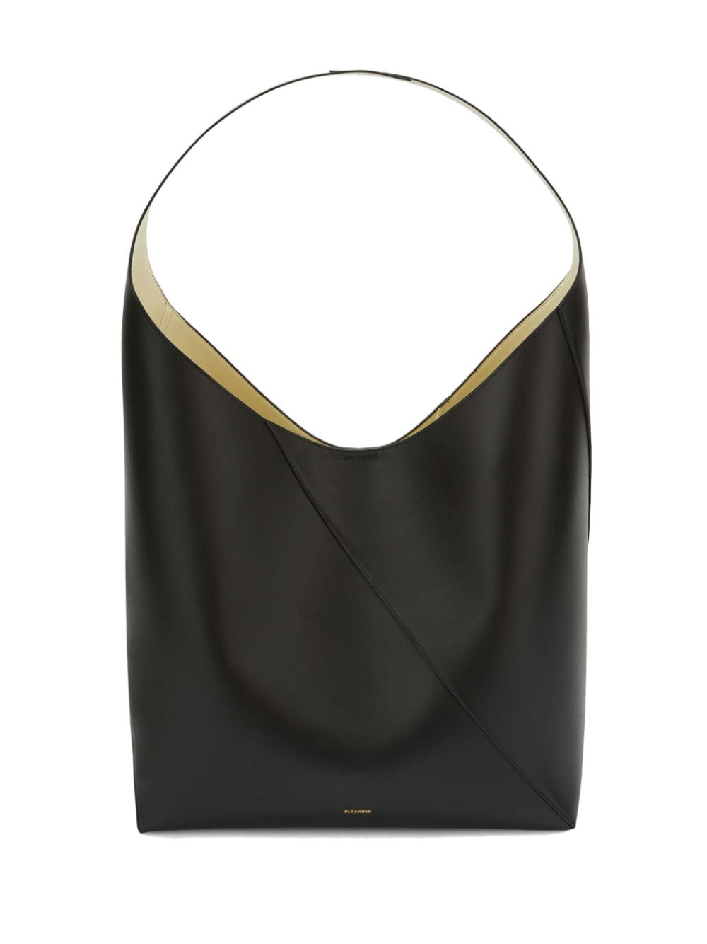 Shop Jil Sander Vertigo Hobo Large Tote Bag In Black