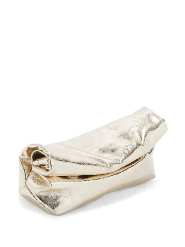 Jil Sander Kleine Rollup Schultertasche | Gold | FARFETCH DE