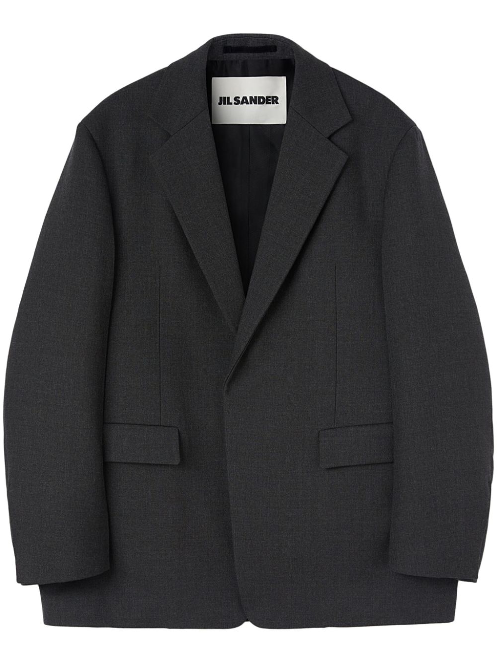 Jil Sander twill blazer – Black