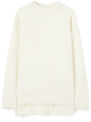 JIL SANDER ジルサンダー⭐︎深めVネックニットセーター ホワイト JIL SANDER（ジル・サンダー）ニット・セーター - FARFETCH