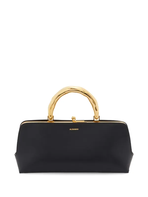 Jil Sander Petite Pochette Goji En Cuir Noir FARFETCH FR