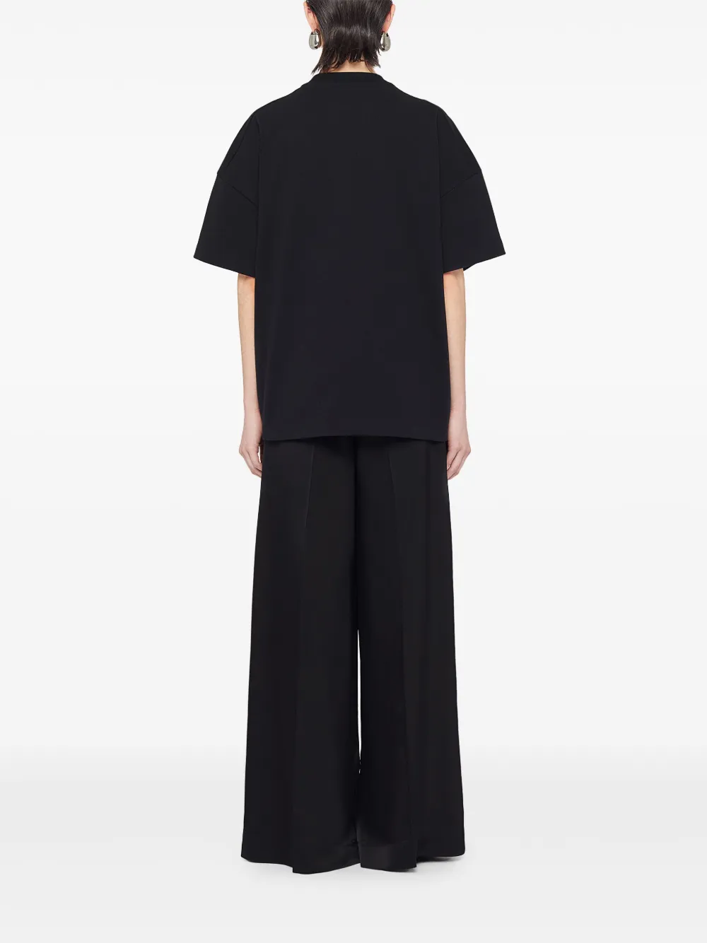 Jil Sander T-shirt met logo Zwart
