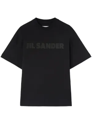 Jil Sander Logo T-shirt | Black | FARFETCH TH