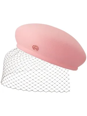 Maison Michel New Bonnie ベレー帽 | ピンク | FARFETCH JP